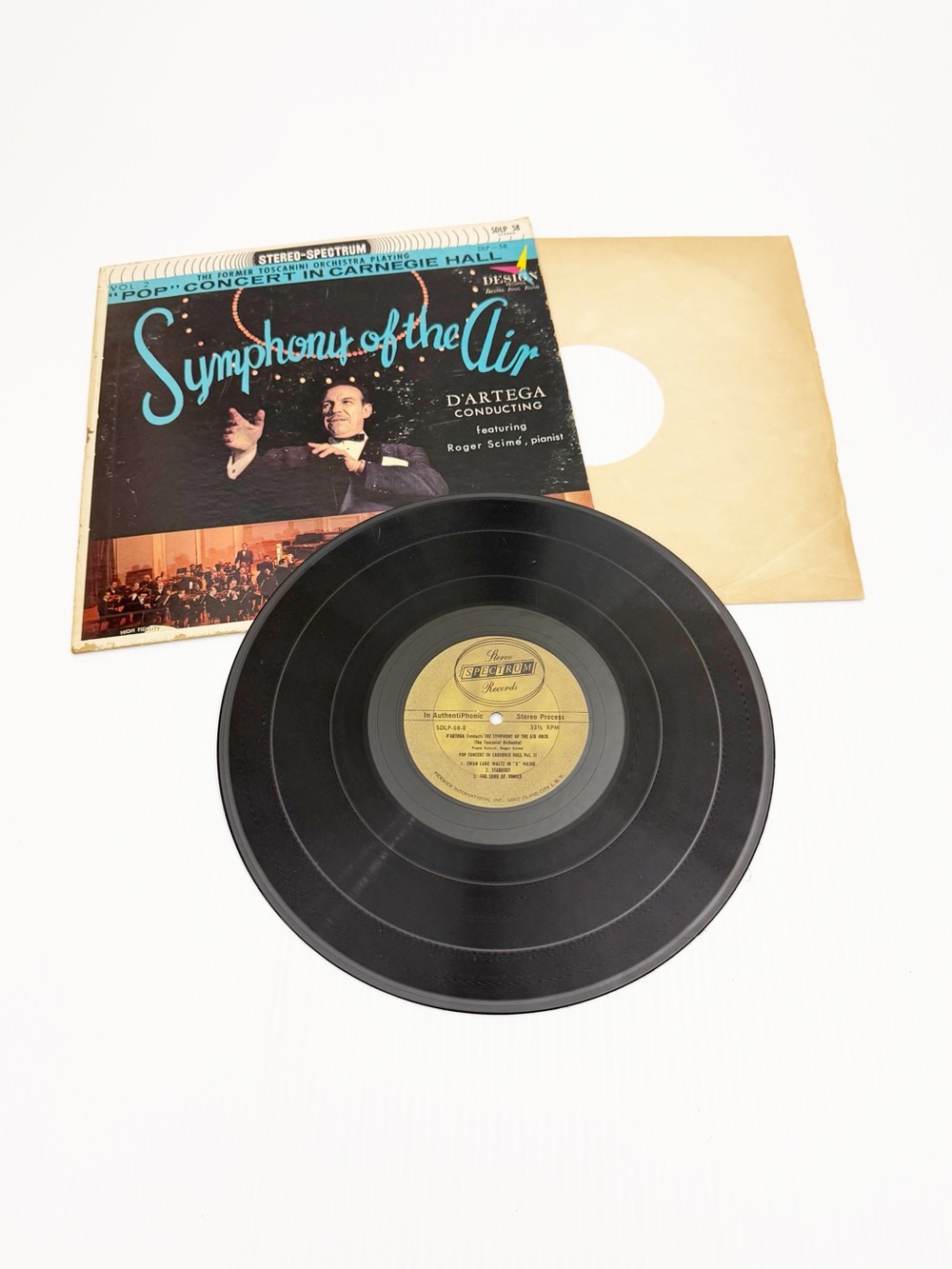 Vintage Spectrum D'Artega Symphony of the Air Orchestra Vinyl Record LP